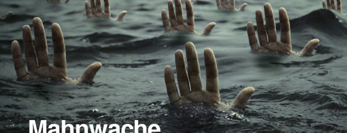 Ankündigung der Mahnwache gegen das Massensterben von Flüchtlingen im Mittelmeer. Die Veranstaltung findet am 24.4.2015 um 17 Uhr vor dem Salzburger Dom am Domplatz statt.