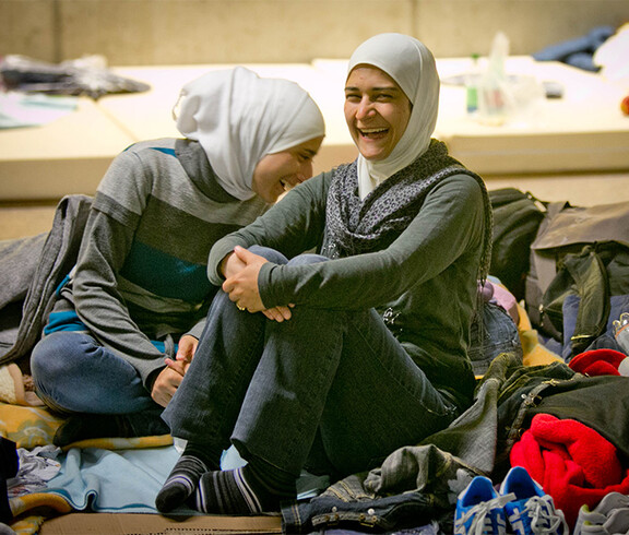 Die Caritas hilft Flüchtlingen am Salzburger Hauptbahnhof