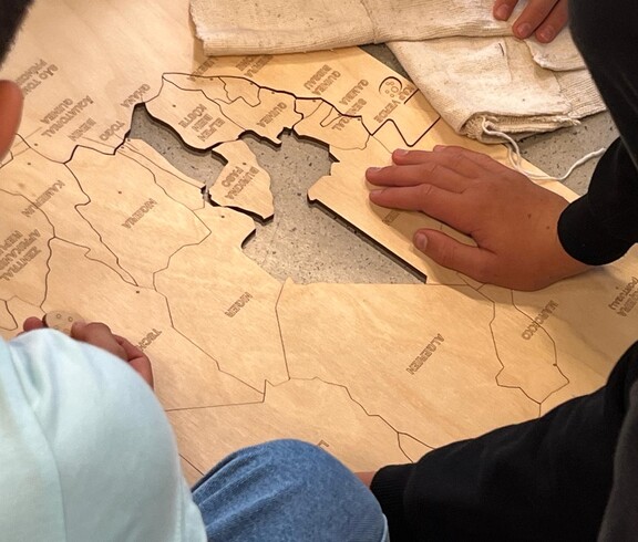 Detailansicht des Workshopmaterials