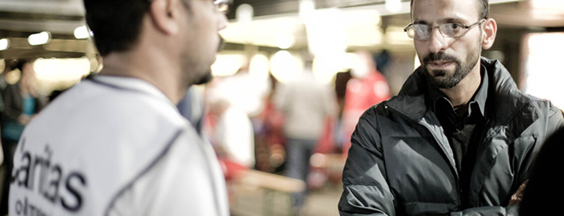 Die Caritas hilft Flüchtlingen am Salzburger Hauptbahnhof