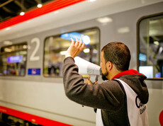 Die Caritas hilft Flüchtlingen am Salzburger Hauptbahnhof