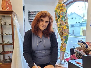 Michaela Rehrl bei der Arbeit im carla