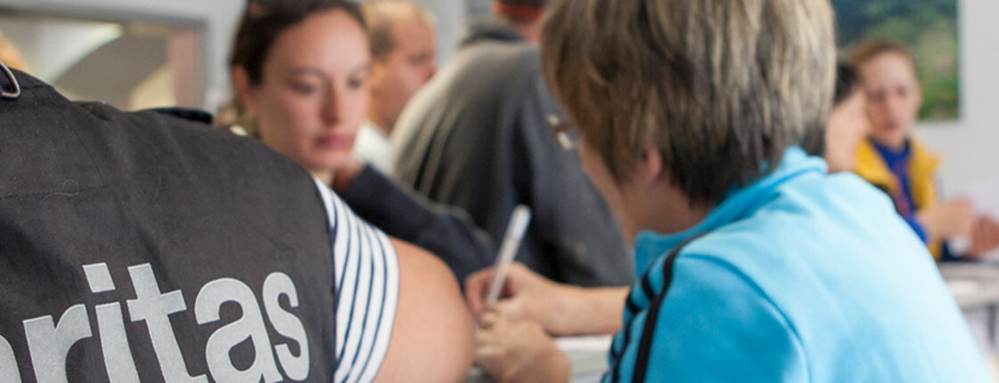 Caritas-Hilfe in der Unwetterregion Kössen